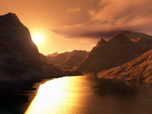 Terragen Sunset 1