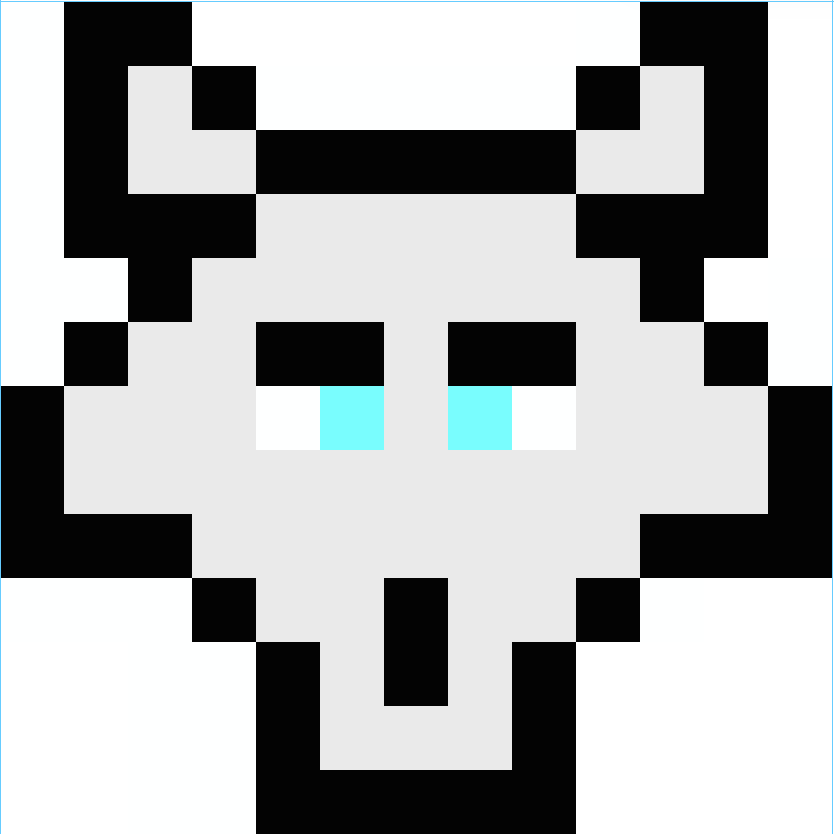 easy wolf pixel art grid pictures pin pinterest pinsdaddy. 