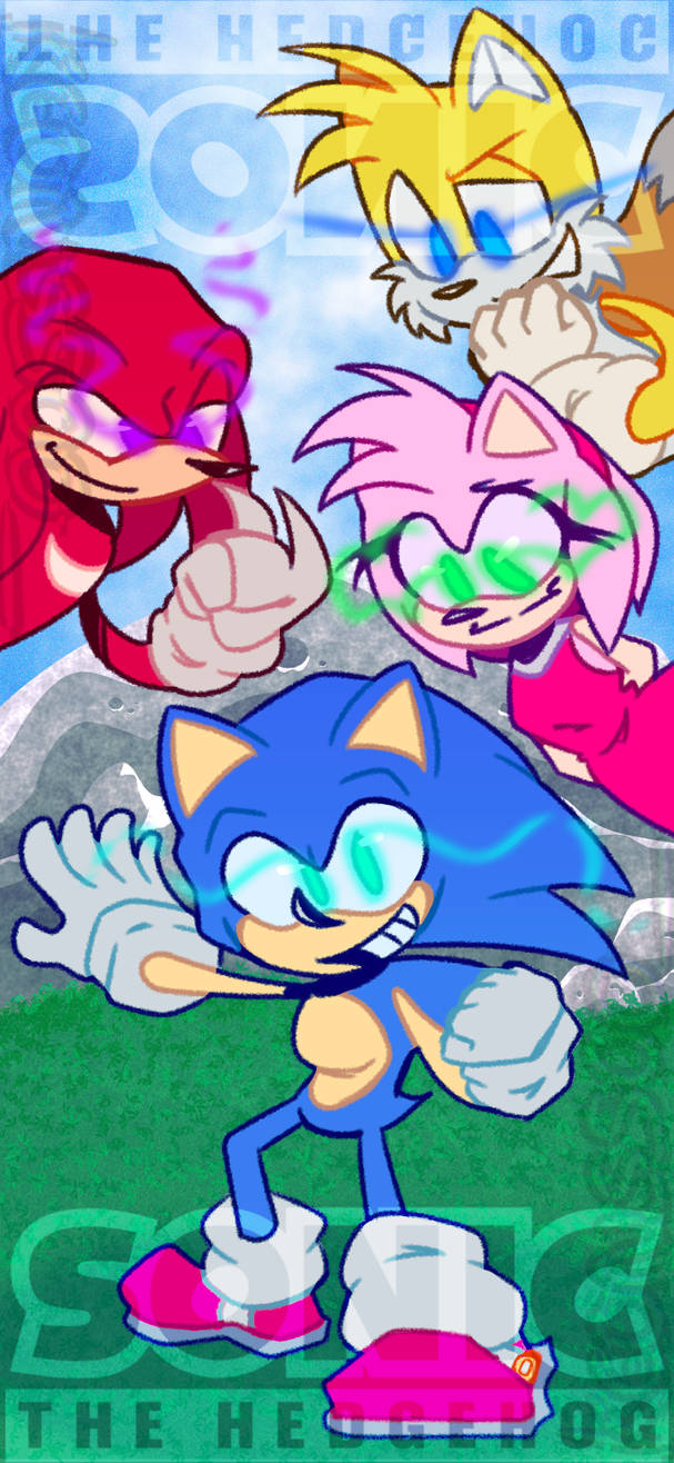 Sonic Amy Knuckles and Tails - Sonic Frontiers by ElPapuSnas on DeviantArt