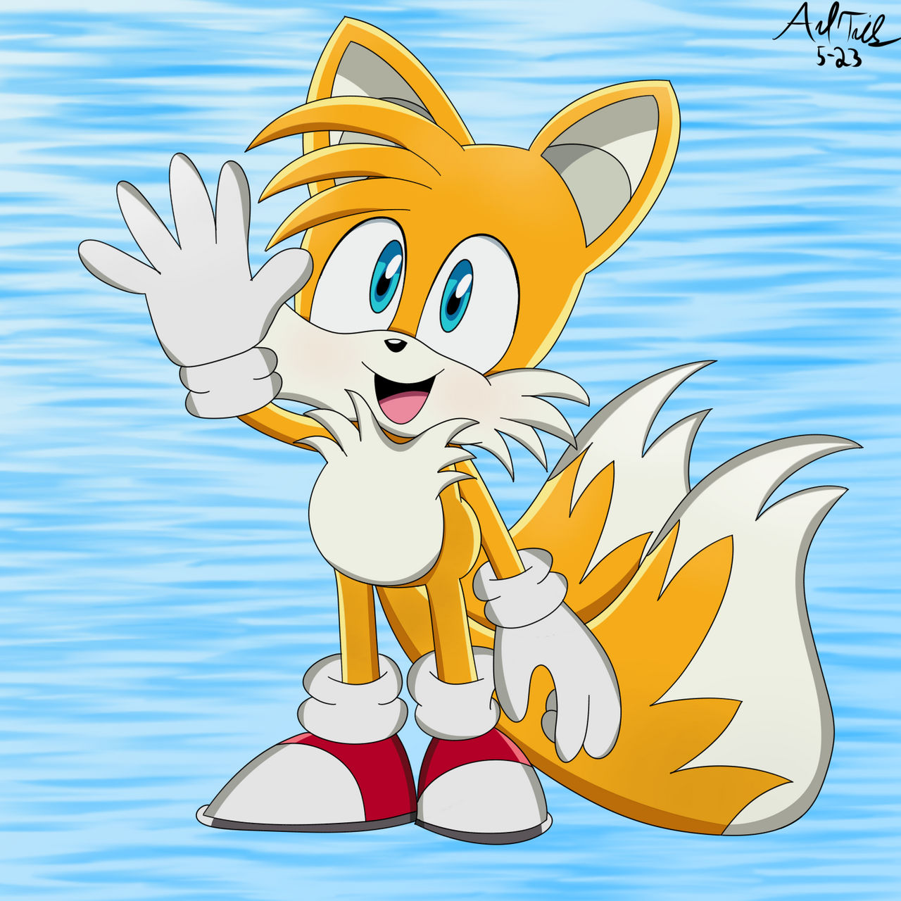 Say Hi to Tails the Fox! by AndTails1 on DeviantArt