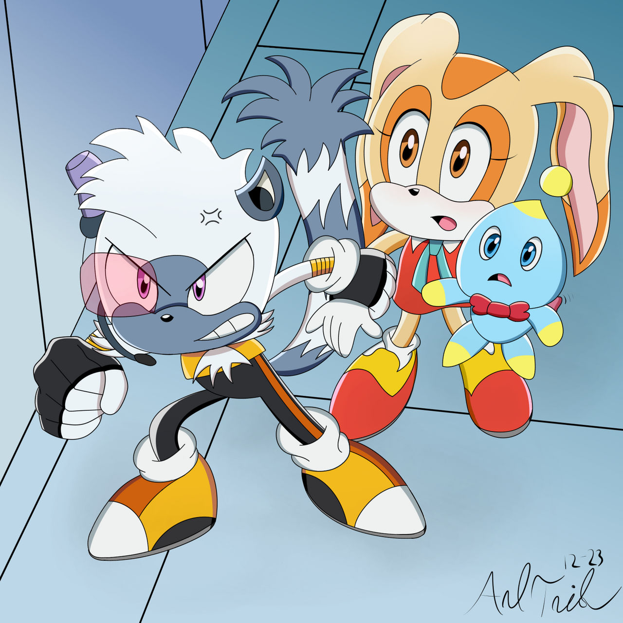 COMMISSION: Sonic X Redraw - Tangle and Cream by AndTails1 on DeviantArt