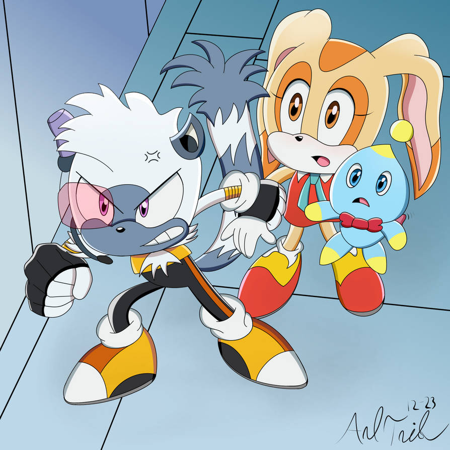 COMMISSION: Sonic X Redraw - Tangle and Cream by AndTails1 on DeviantArt
