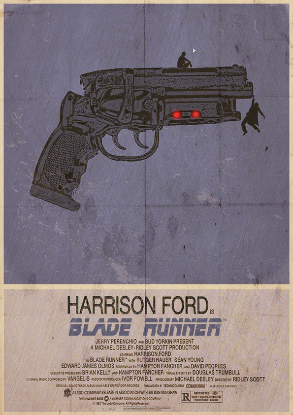 Blade Runner Alternative, Minimalist Poster