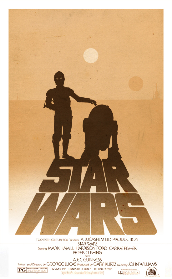 star wars minimalist poster
