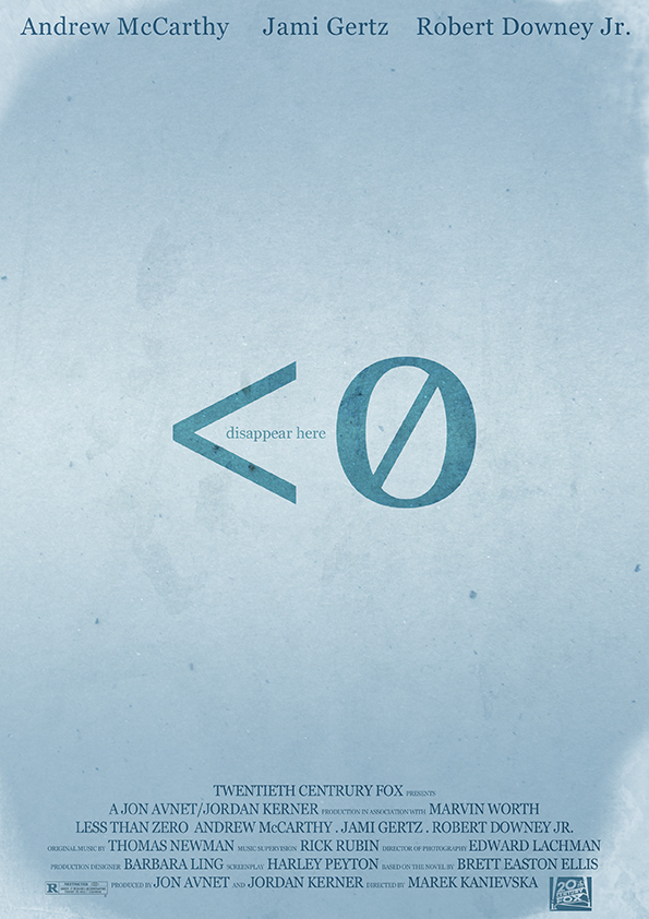 Less Than Zero Movie Poster