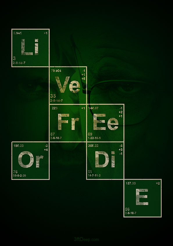 Breaking Bad - Live free or Die Poster