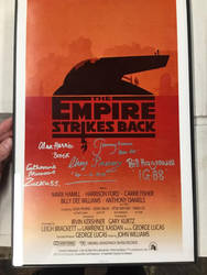 Scum + Villainy -Empire Strikes Back signed poster