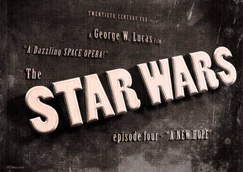 Star Wars - A New Hope -vintage movie title screen