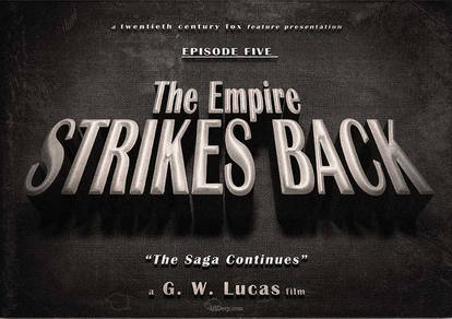 Star Wars - The Empire Strikes Back vintage title