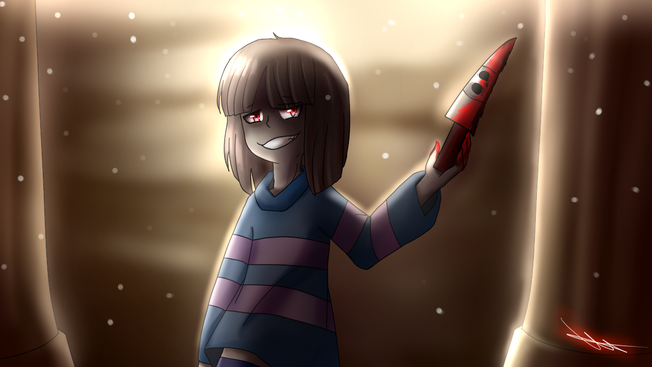 Frisk Getting Slaughtered Genocide Frisk. by nyan185430 on DeviantArt