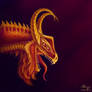 Red and yellow dragon