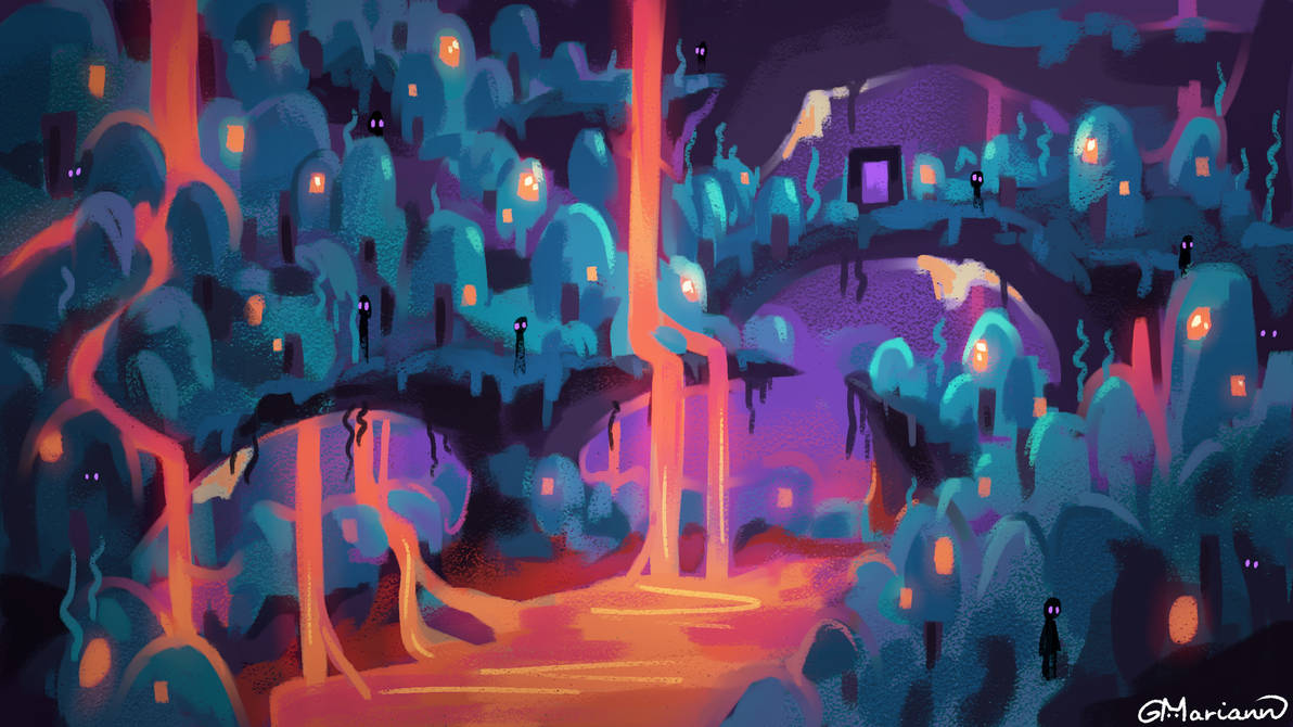 Warped forest by pizzaember on DeviantArt