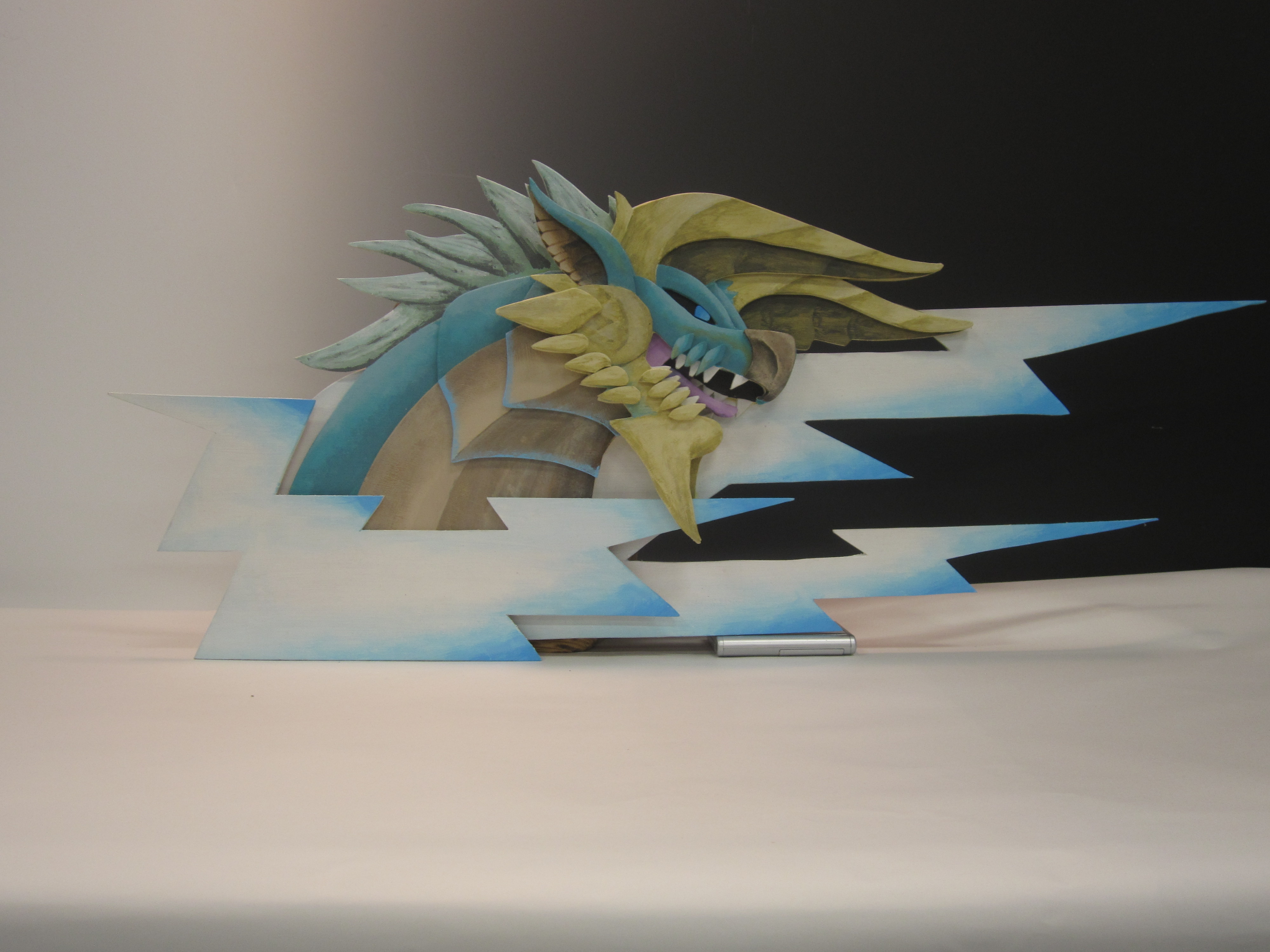 Zinogre - Relief Wood Sculpture