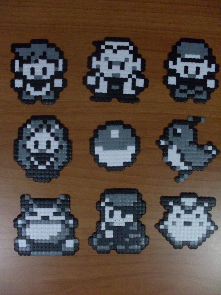 various pokemon red/blue sprite drawings by infinitebrians on