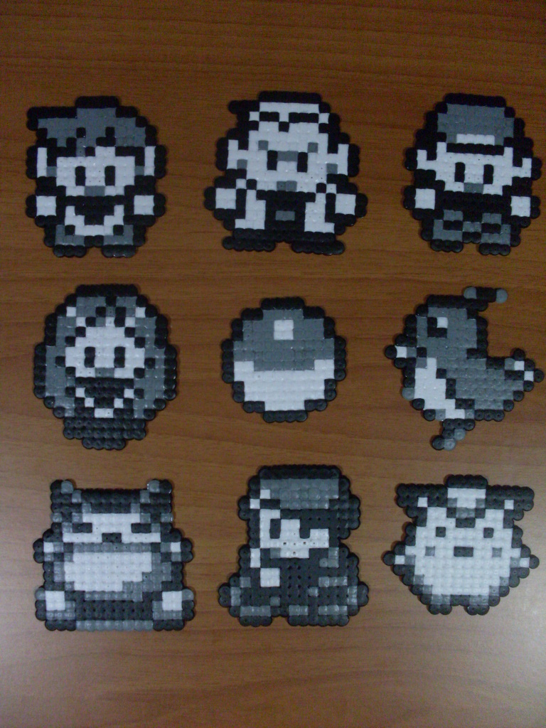 Red/Blue Sprites - Pokemon Perler Bead Sprites by MaddogsCreations