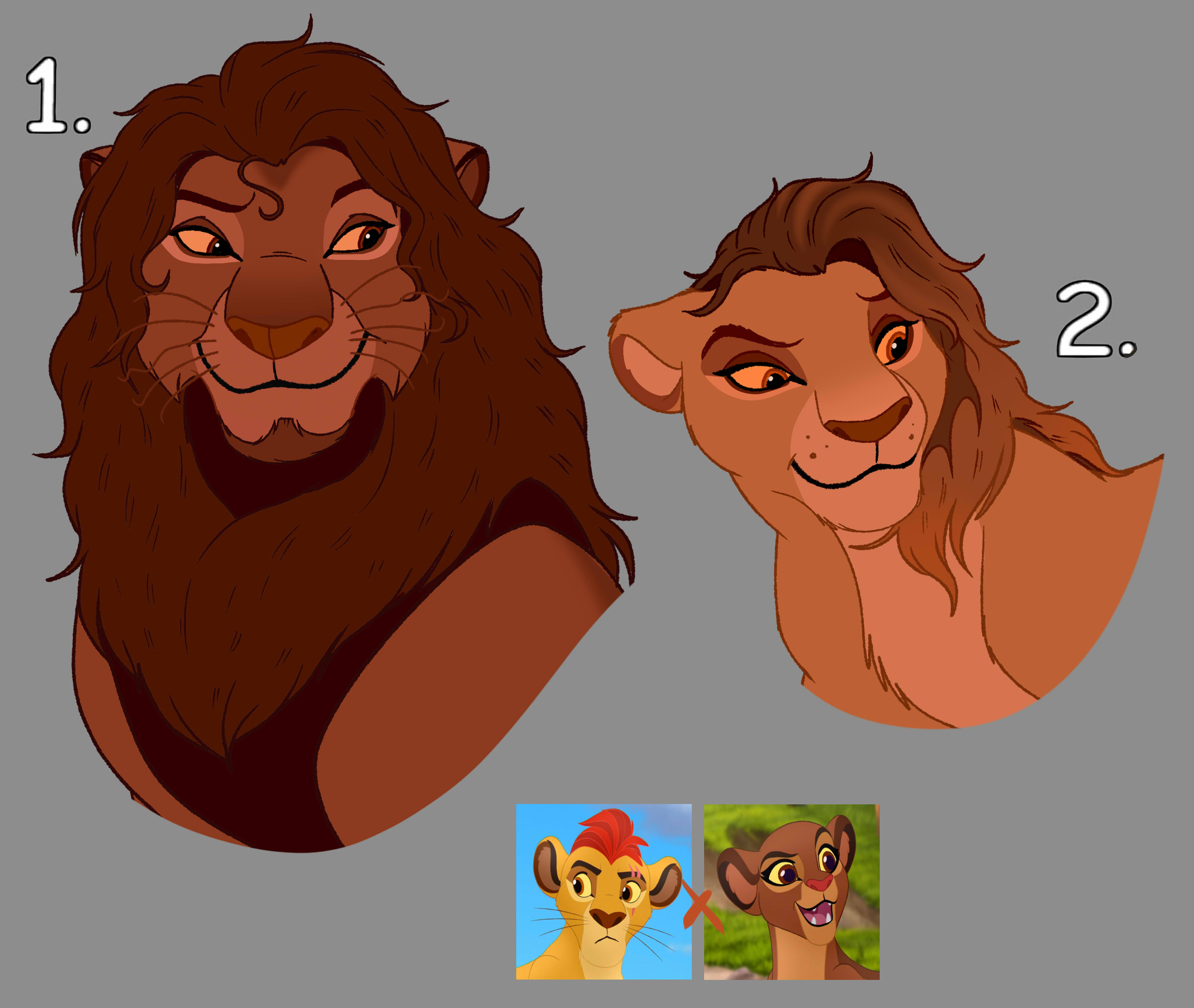 Kion Rani Base Kion x Rani - Bust Adoptables by mantykukka on DeviantArt