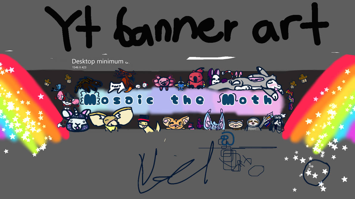 YT banner art by ModestMoth on DeviantArt