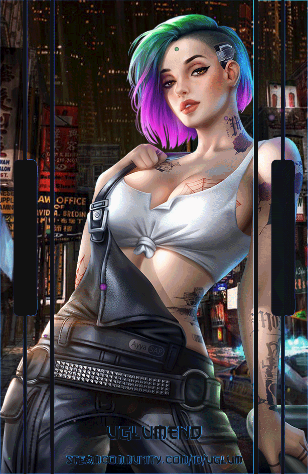 Panam Cyberpunk 2077 Neon Steam Background by xieon08 on DeviantArt