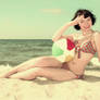 beach pin up