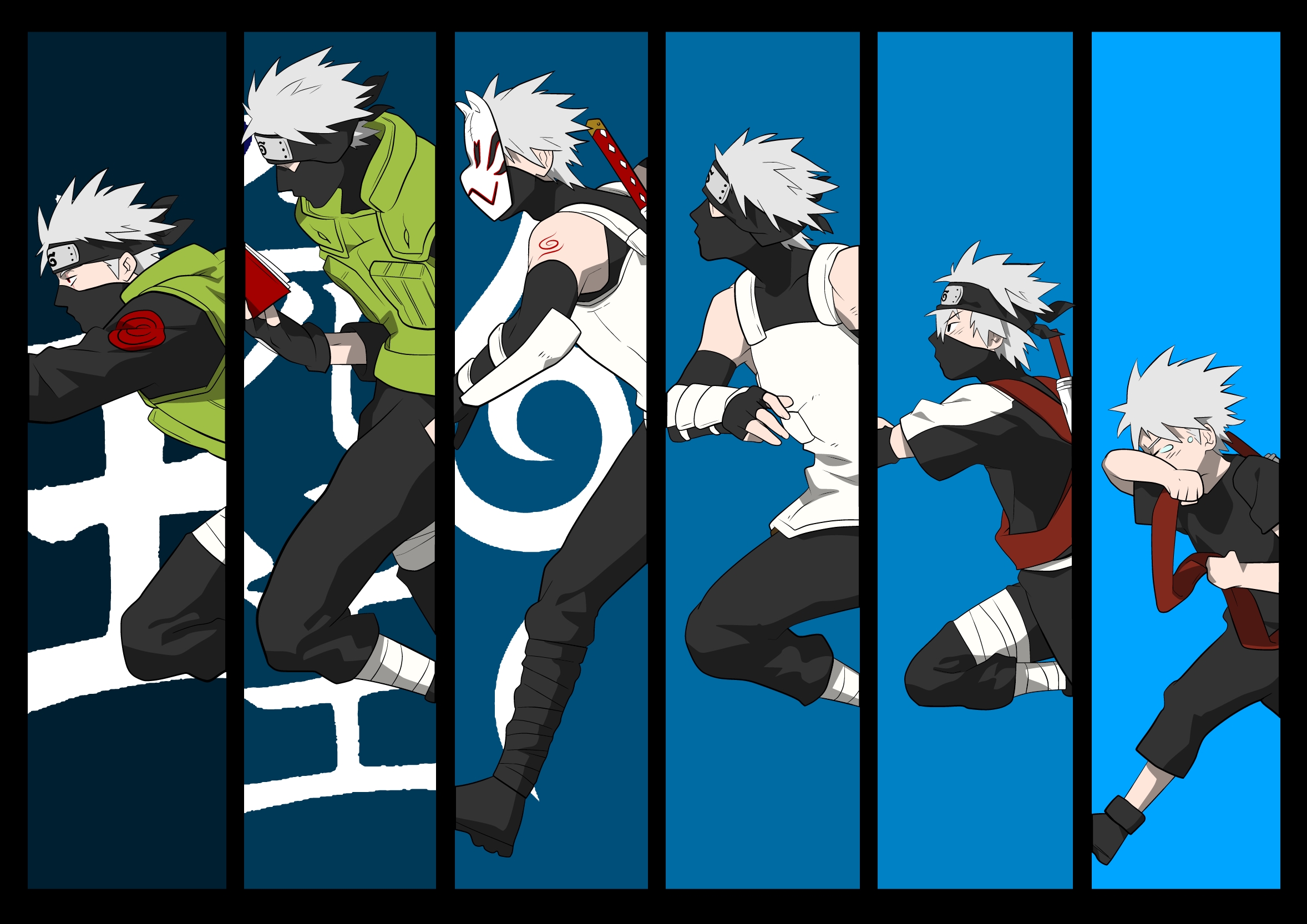 Kakashi's Face from early Naruto Episode by CreativeDyslexic on DeviantArt