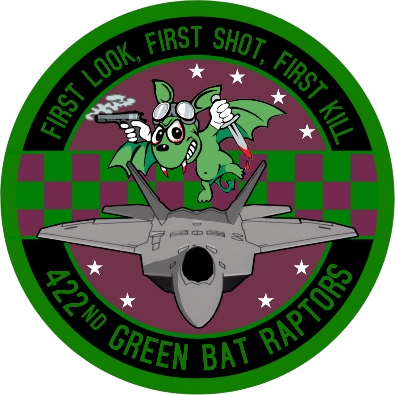 422d TES Green Bat Raptor Patch by D3v1antWra1th on DeviantArt
