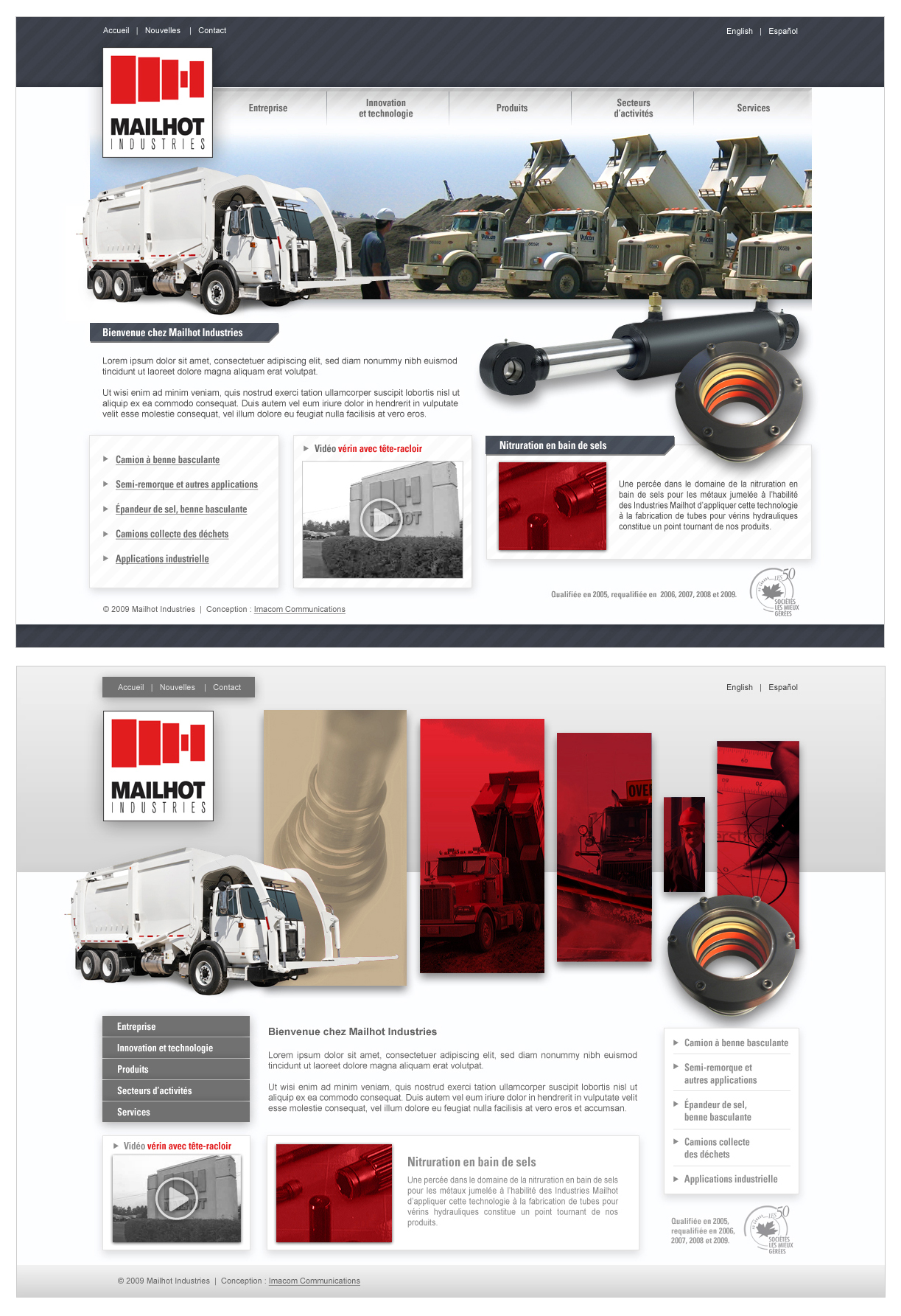 Mailhot Industries web site