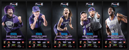 Final 4 basketball tournament banners