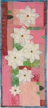 Gardenias mini-quilt