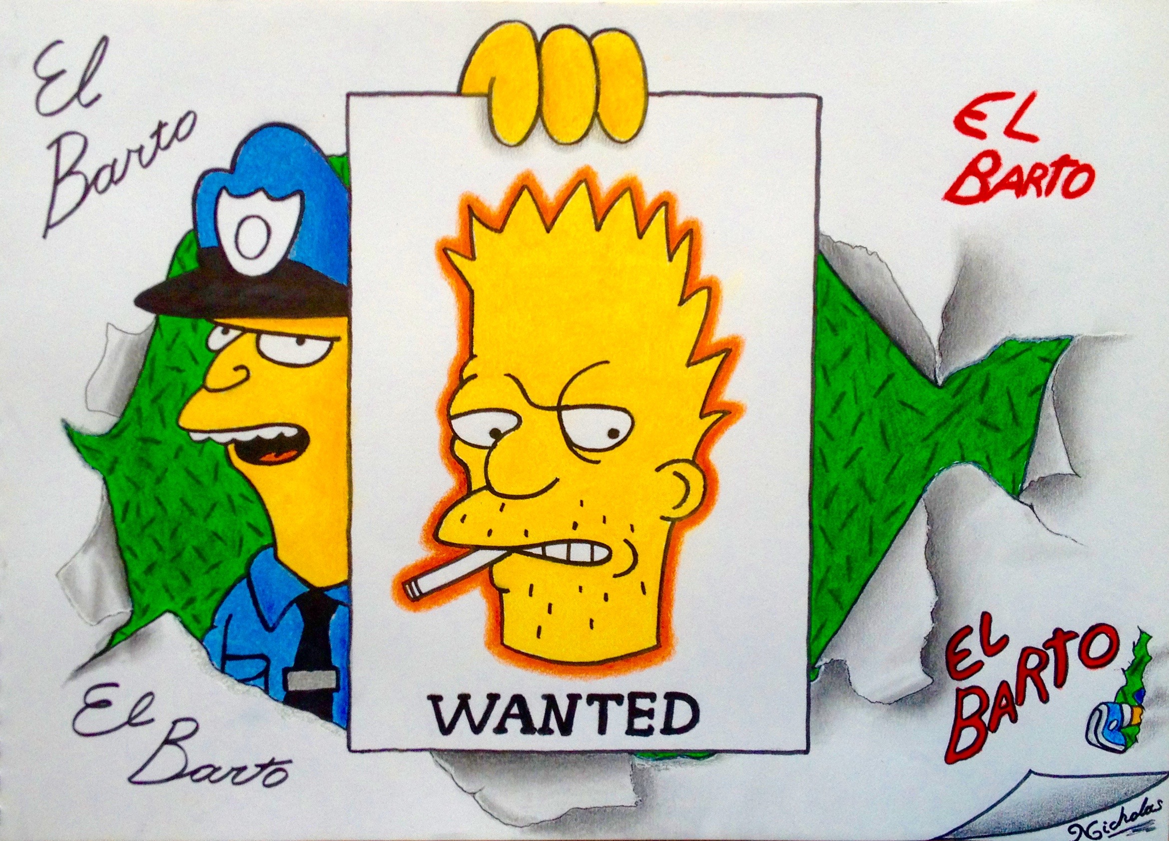 El Barto Drawing