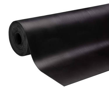Fine Ribbed Rubber Gym Flooring