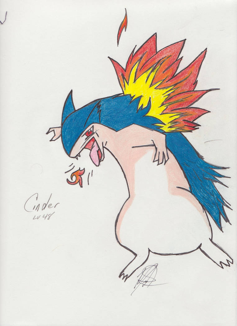 Cinder the Typlosion by Mr-Alf