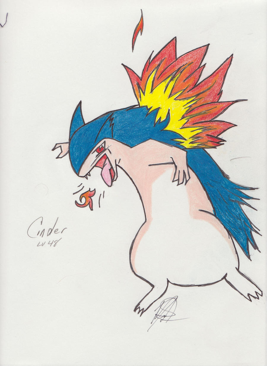Cinder the Typlosion by Mr-Alf