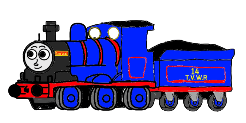 Tom vrab the blue engine my version with nameplate by Thomvrabel on ...