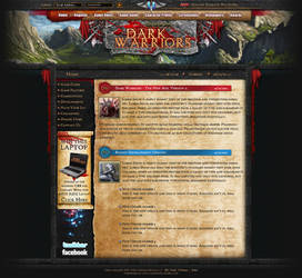 Webdesign - 'Dark Warriors'