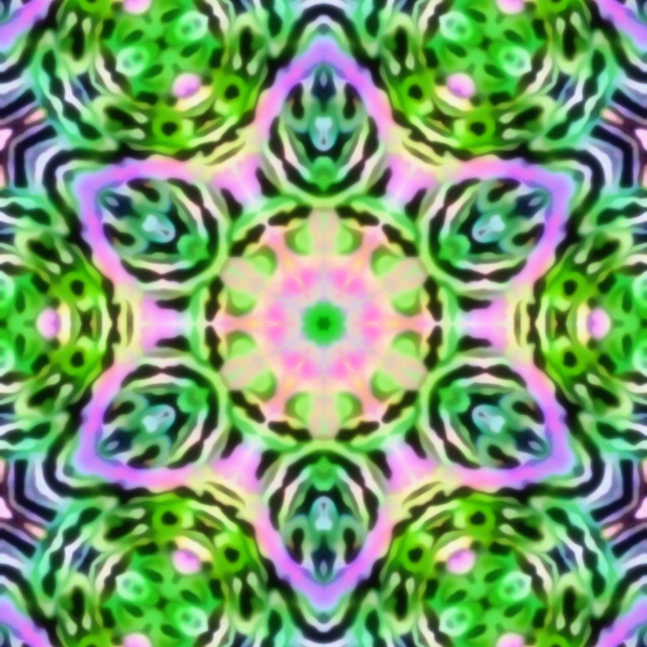 Bright Blurry Mirrored Star Artwork