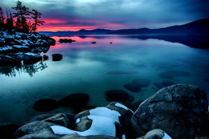 East Shore Tahoe December Evening by sellsworth