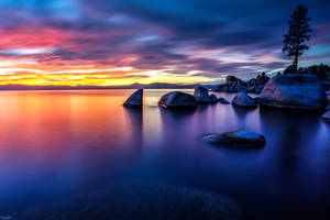 A Mellow and Colorful Evening at Lake Tahoe