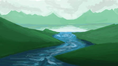 Landscape speedpainting