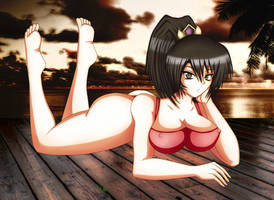 Taki on the beach