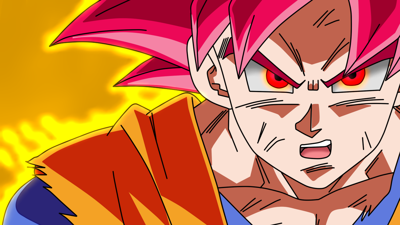 Goku Super Saiyajin Deus SSGOD SSJG God Red by WeverthonGTABR on DeviantArt