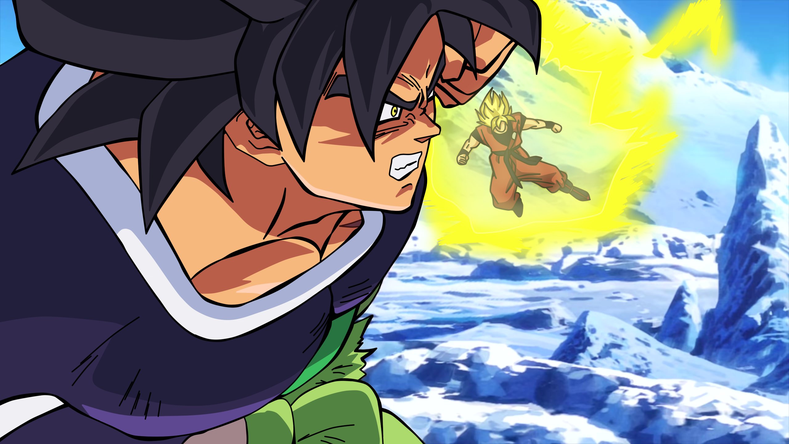 Goku Vs. Broly: SSJ by CELL-MAN on DeviantArt