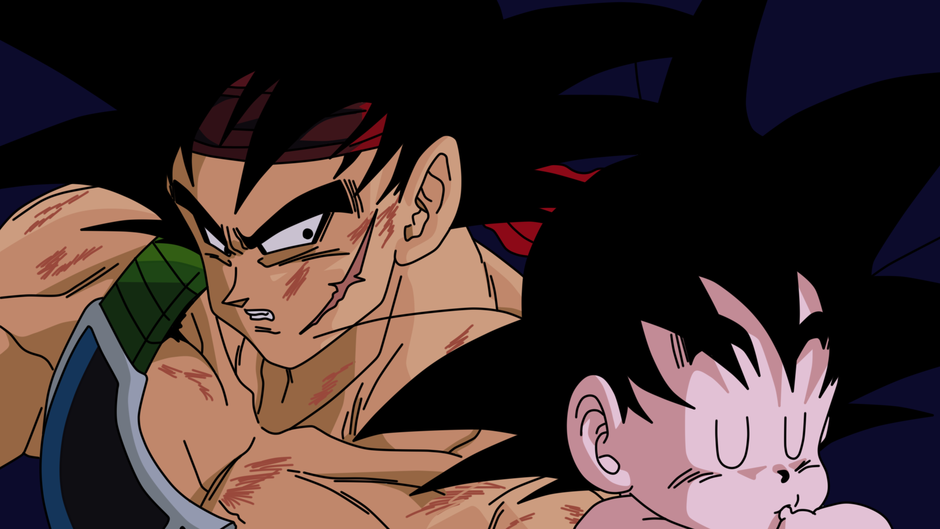 pai e filho goku e bardock - Desenho de yuto_kido__ - Gartic