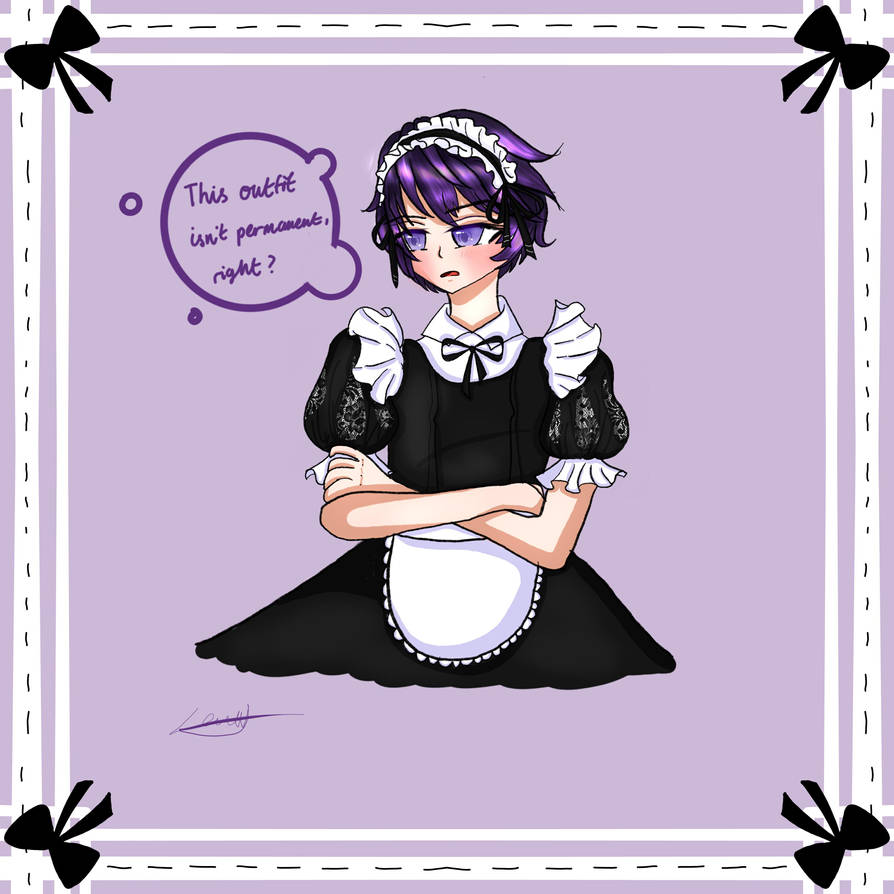 Zander TMF in a maid dress by BJtheTsundere on DeviantArt