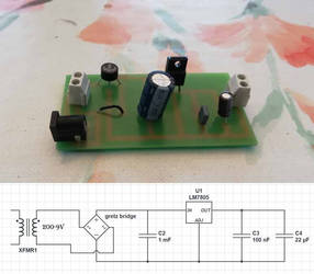 Regulator 5 v for breadboard - DC-AC