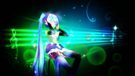 {MMD} Music Girl