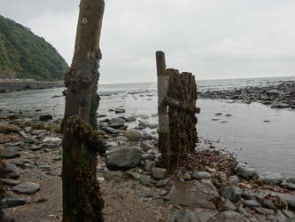 Beach view in Lynmouth, North Devon