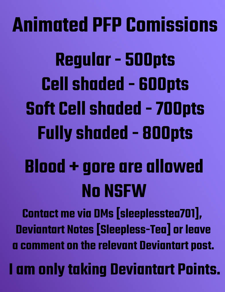 Animated PFP Commission - EXAMPLES IN DESC by Many-Faced-701 on DeviantArt
