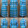 1940s checked dress