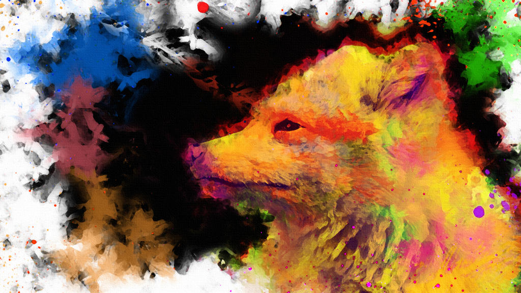 -- Fox lost in colors --