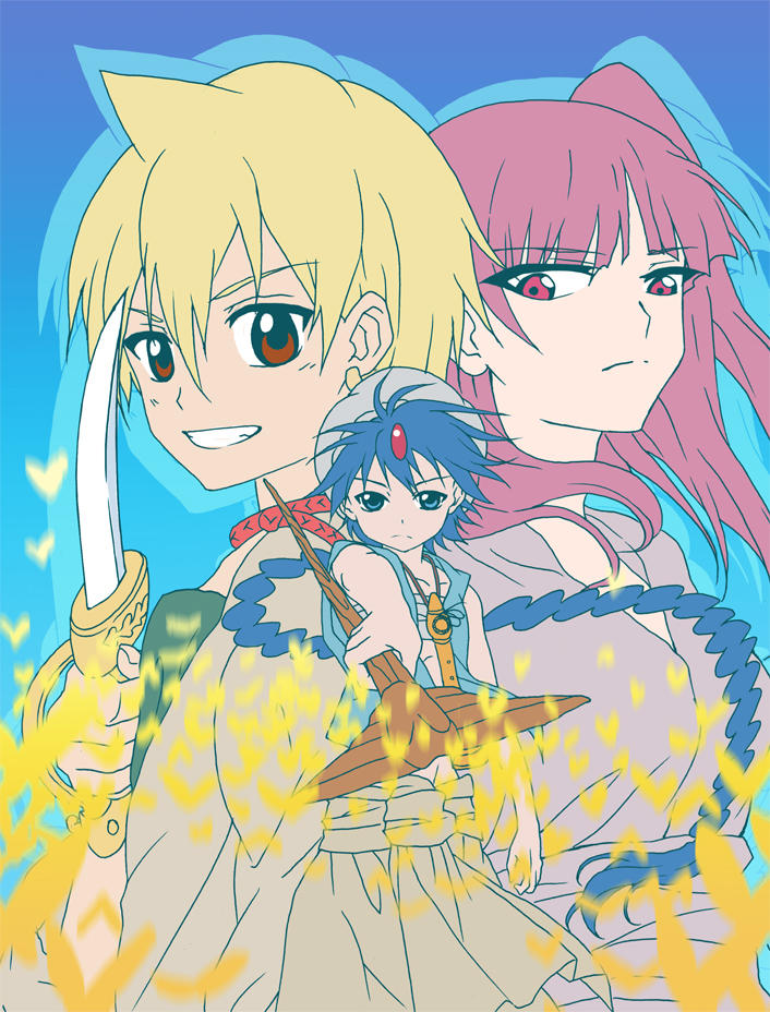 Morgiana e Alibaba(djinn equip)  Anime magi, Magi, The kingdom of